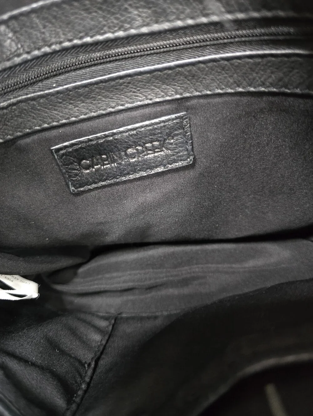 Cabin Creek Black Embossed Real Leather Tassel Shoulder Bag, Buttery Soft